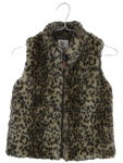 Animal print λούτρινο γιλέκο - XXS/XS