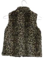 Animal print λούτρινο γιλέκο - XXS/XS