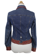 D&G denim τζάκετ με tweed λεπτομέρειες - S/M