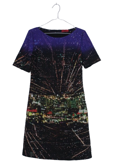Hugo Boss φόρεμα με βραδινή απεικόνιση - S/M