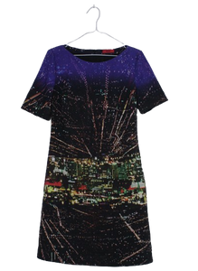 Hugo Boss φόρεμα με βραδινή απεικόνιση - S/M