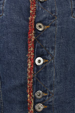 D&G denim τζάκετ με tweed λεπτομέρειες - S/M
