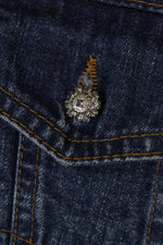 D&G denim τζάκετ με tweed λεπτομέρειες - S/M