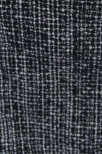 Tweed ασπρόμαυρο cropped τζάκετ-σακάκι - S