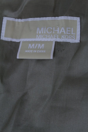 Michael Kors λινό cropped τζάκετ με μοτίβα - M