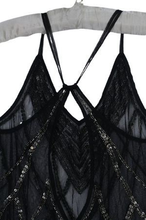 See through τοπ με παγιέτες - S/M