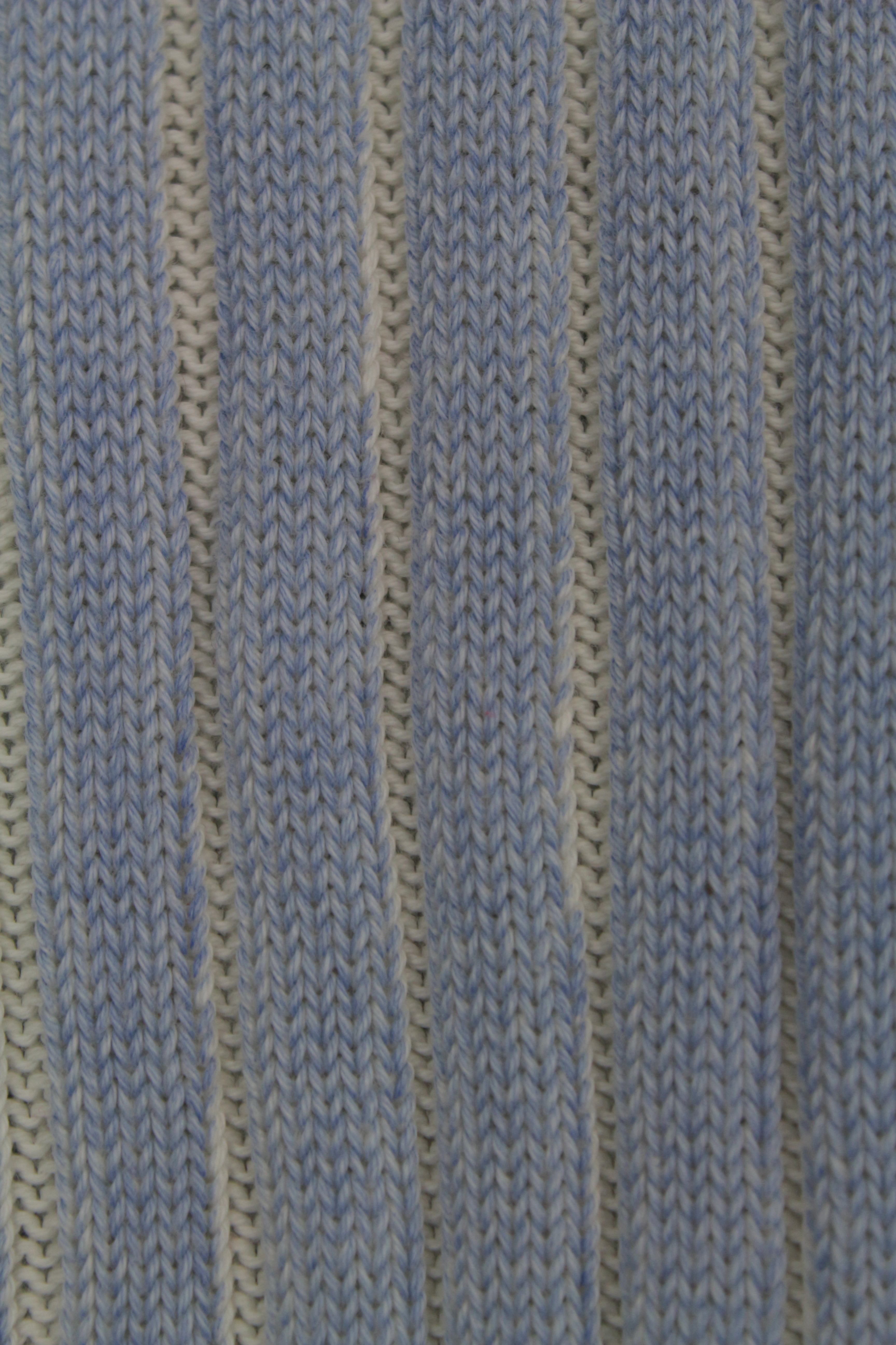 Krizia Jeans ριμπ γαλάζιο τοπ - XS/S