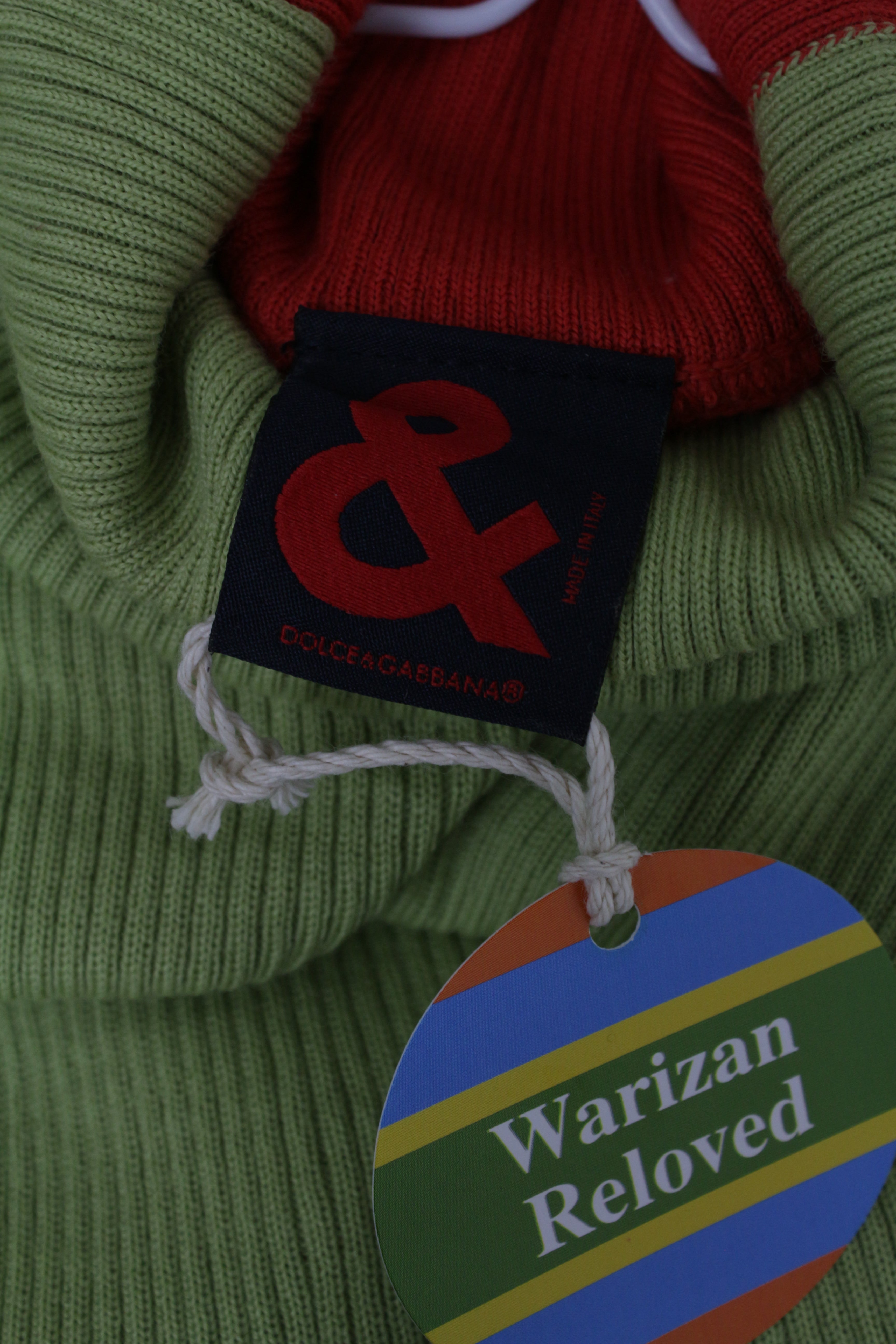 Dolce & Gabbana ριμπ ζιβάγκο τοπ με διχρωμία - S/M