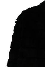 Cropped μαύρη γούνα μπολερό
