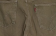 Levi's 501 μπεζ τζην παντελόνι