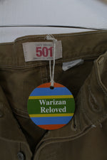 Levi's 501 μπεζ τζην παντελόνι