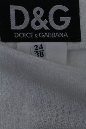 D&G λευκό παντελόνι καμπάνα 