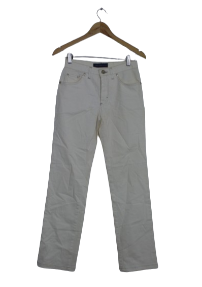 Trussardi off white τζην παντελόνι