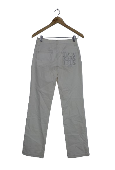 Trussardi off white τζην παντελόνι