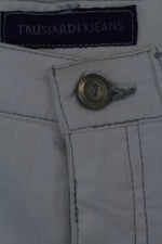 Trussardi off white τζην παντελόνι