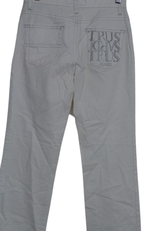 Trussardi off white τζην παντελόνι