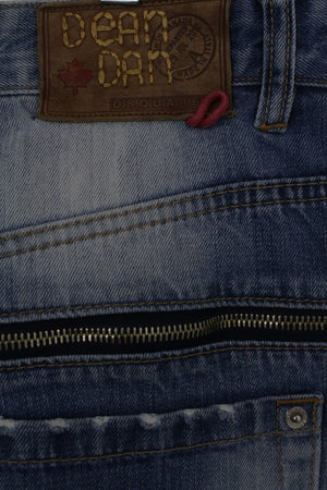 DSQUARED2 τζην βερμούδα με φλοράλ μοτίβα στην πίσω πλευρά 
