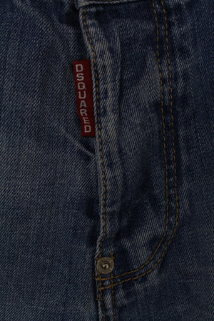 DSQUARED2 τζην βερμούδα με φλοράλ μοτίβα στην πίσω πλευρά 