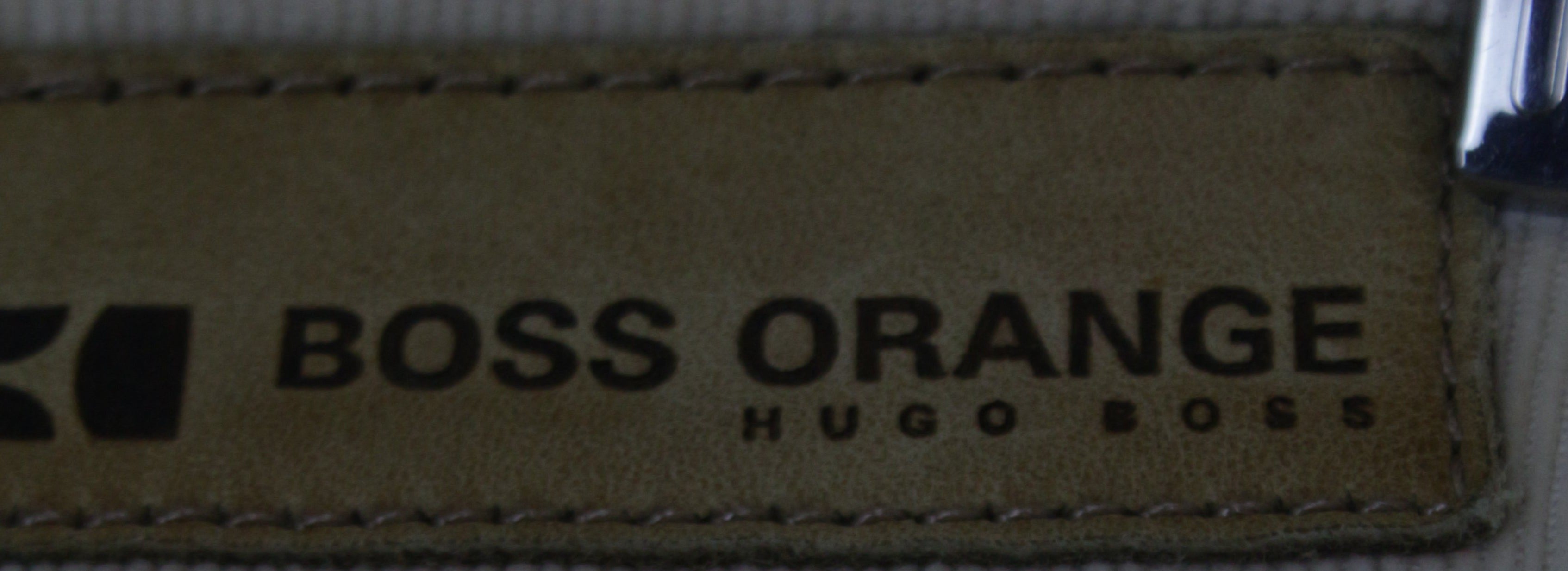 Boss Orange μπεζ κοτλέ παντελόνι