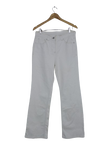 Λευκό bootcut παντελόνι 