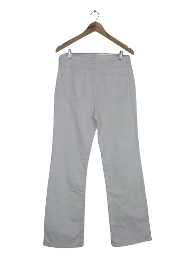 Λευκό bootcut παντελόνι 