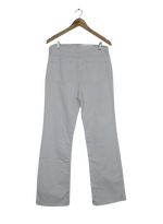 Λευκό bootcut παντελόνι 