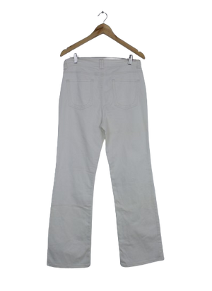 Λευκό bootcut παντελόνι 