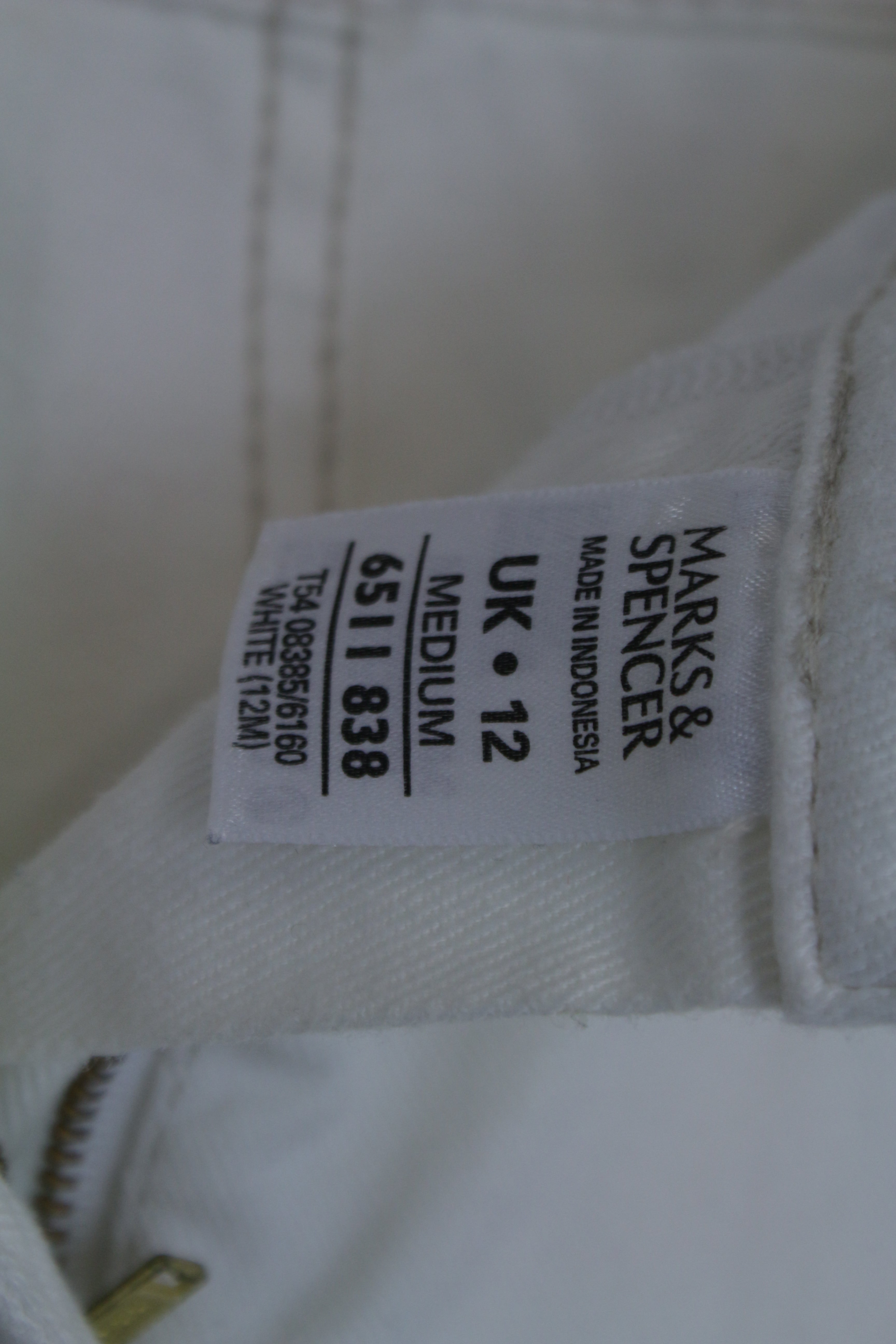 Λευκό bootcut παντελόνι 
