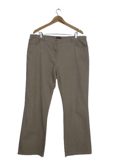 Μπεζ bootcut κοτλέ παντελόνι 