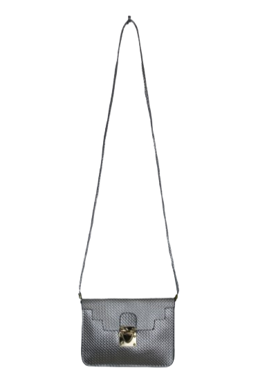 Crossbody ασημί τσαντάκι