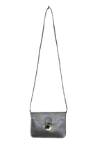 Crossbody ασημί τσαντάκι