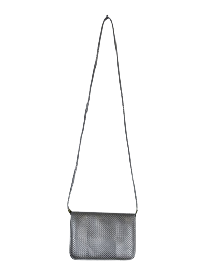 Crossbody ασημί τσαντάκι