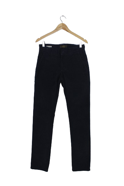 Μπλε chino κοτλέ παντελόνι