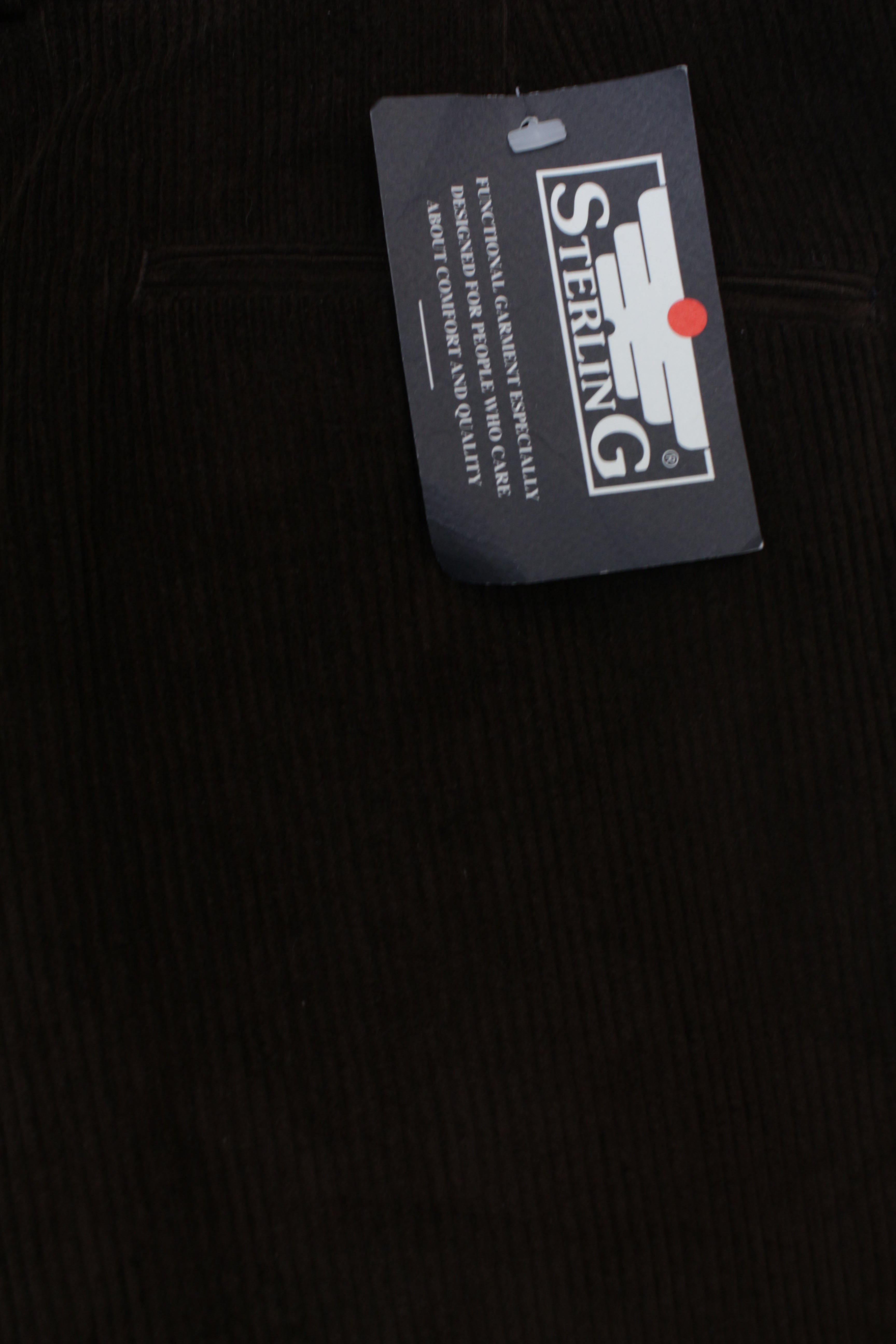 Καφέ chino κοτλέ παντελόνι - L/XL