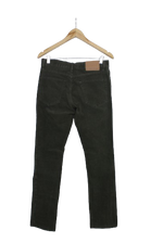 Χακί skinny κοτλέ παντελόνι