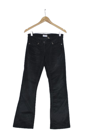 Bootcut γκρι κοτλέ παντελόνι 