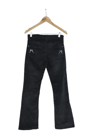 Bootcut γκρι κοτλέ παντελόνι 