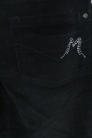 Bootcut γκρι κοτλέ παντελόνι 