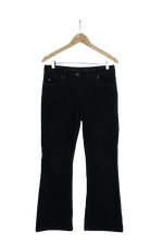 Bootcut μαύρο κοτλέ παντελόνι 