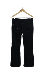 Bootcut μαύρο κοτλέ παντελόνι - Μ