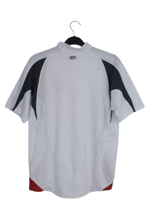 Asics half zipper λευκό tshirt