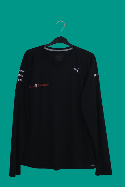 Puma μακρυμάνικο μαύρο tshirt