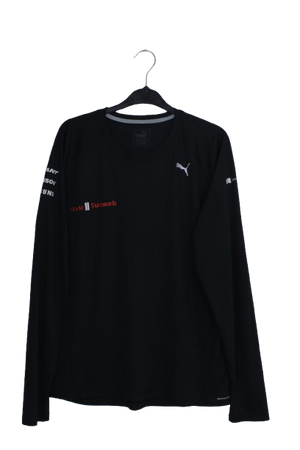 Puma μακρυμάνικο μαύρο tshirt