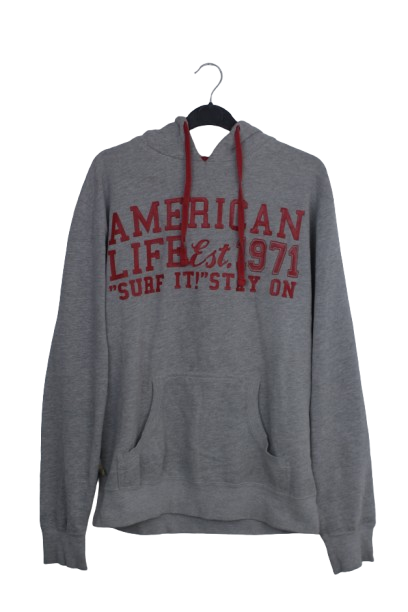American Life γκρι φούτερ hoodie