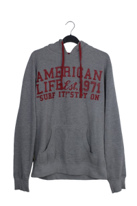 American Life γκρι φούτερ hoodie