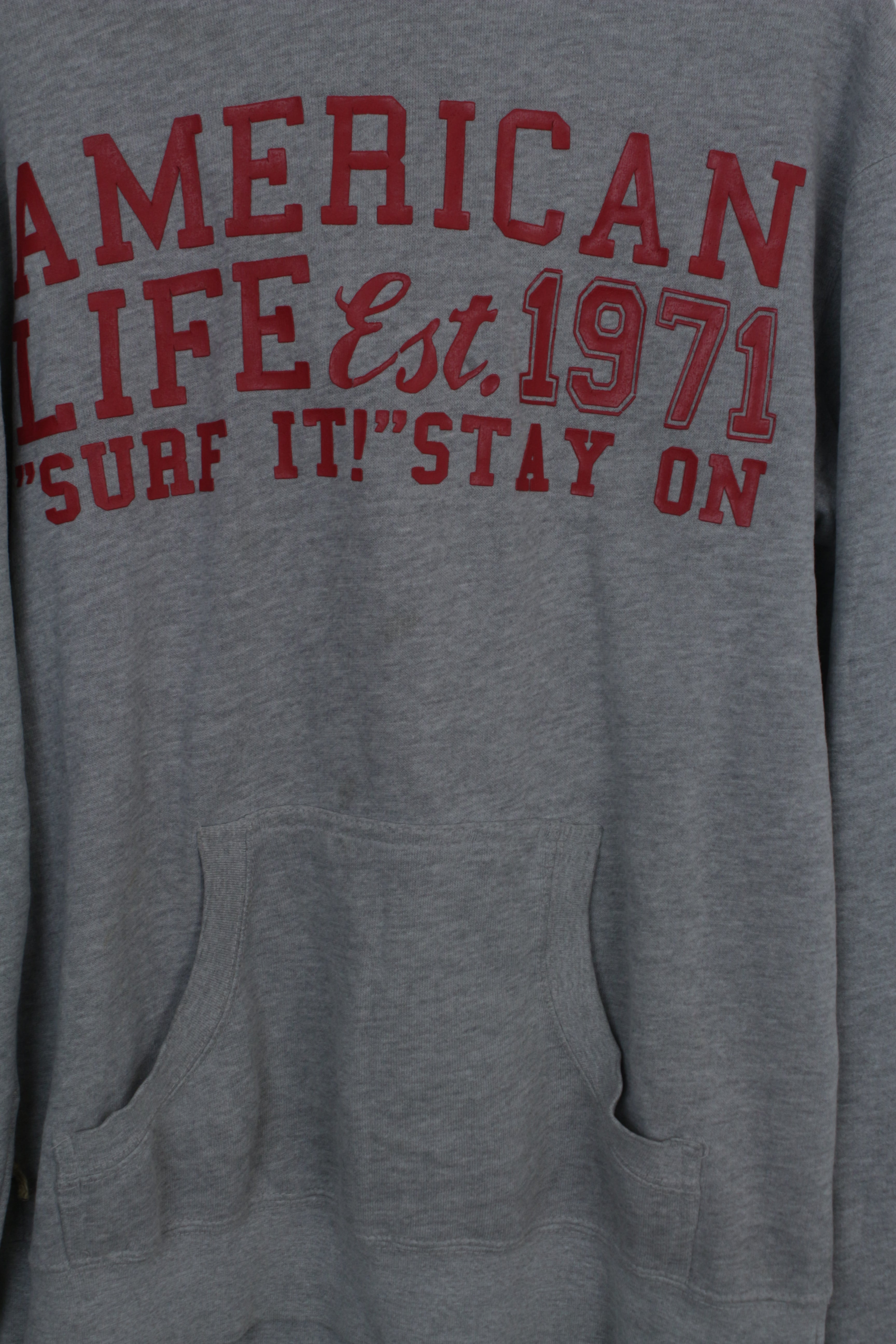American Life γκρι φούτερ hoodie