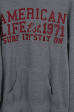 American Life γκρι φούτερ hoodie