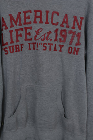 American Life γκρι φούτερ hoodie