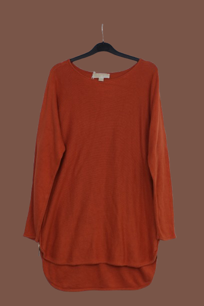 MICHAEL KORS πορτοκαλί μπλούζα με φερμουάρ - M/L