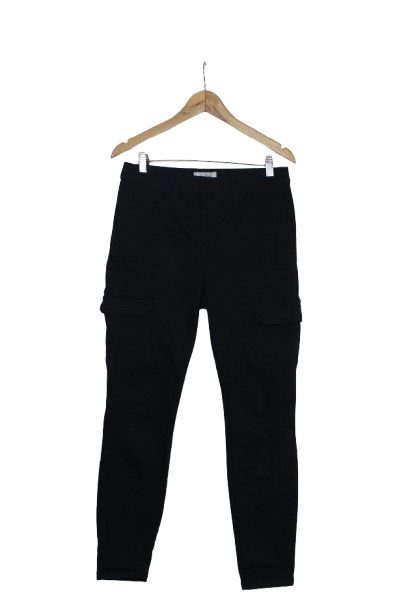 Skinny cargo μαύρο παντελόνι 